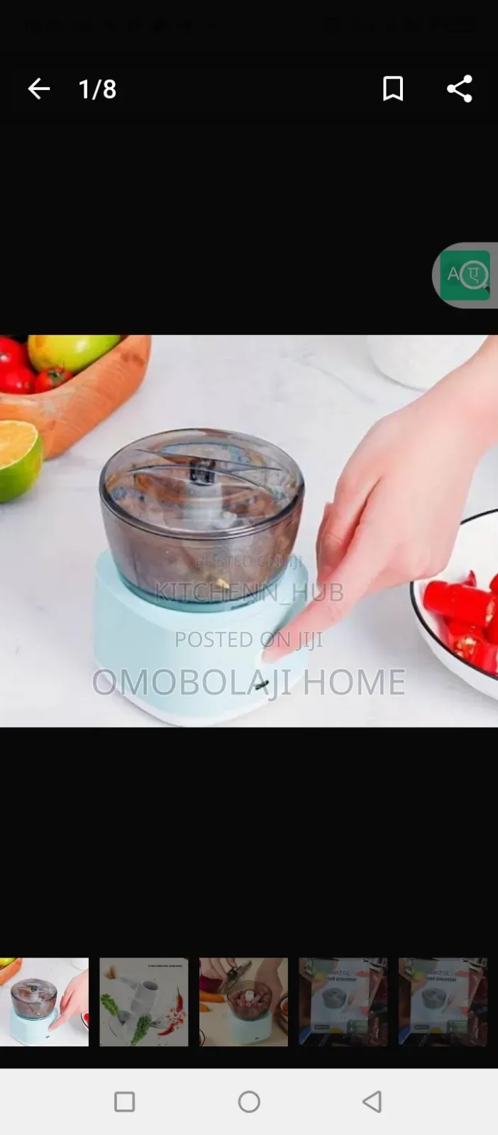 Rechargeable Food Processor