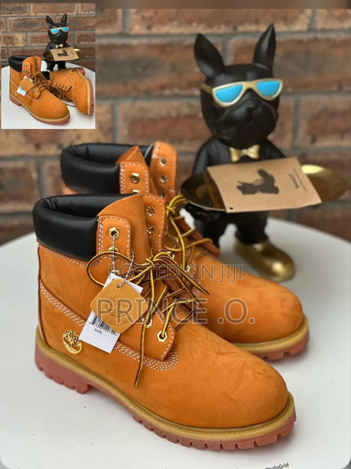 Yellow Timberland With Front Zip Leather Boot
