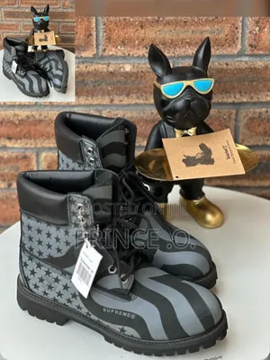 Photo - American Flag Black Timberland Boots