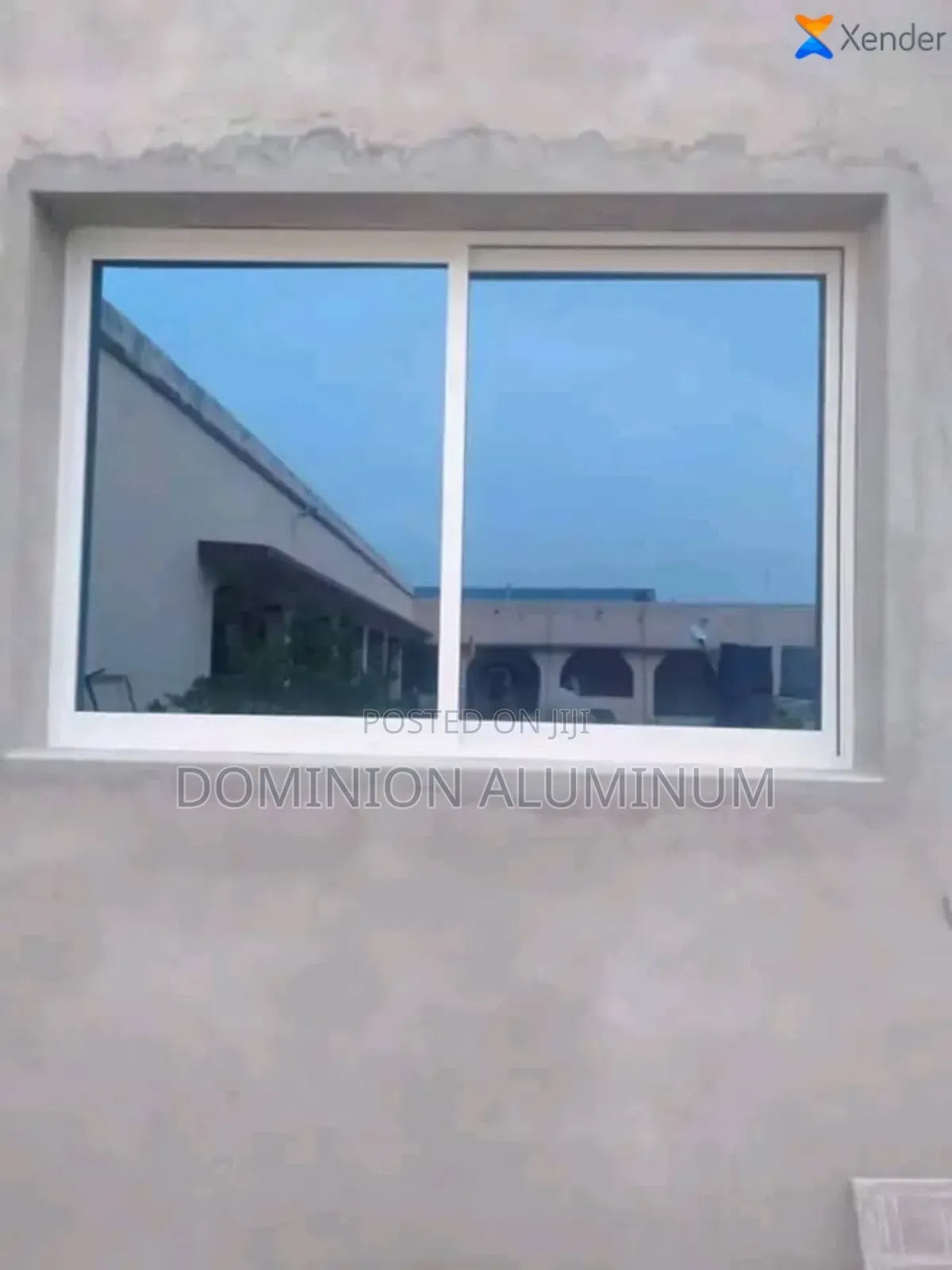 Blue Glass Sliding Windows With Nets