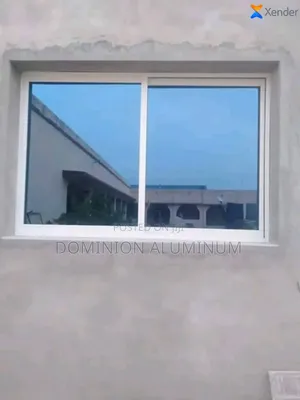 Blue Glass Sliding Windows With Nets