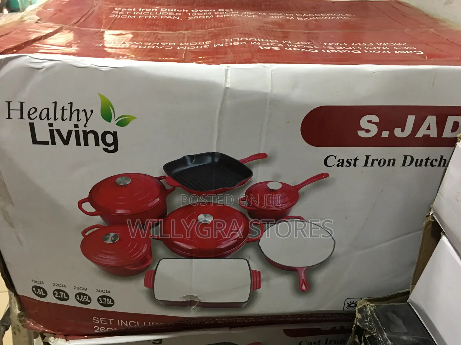 7 Set Quality Cast Iron Pots