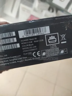 New Huawei Mate X6 512 GB Black