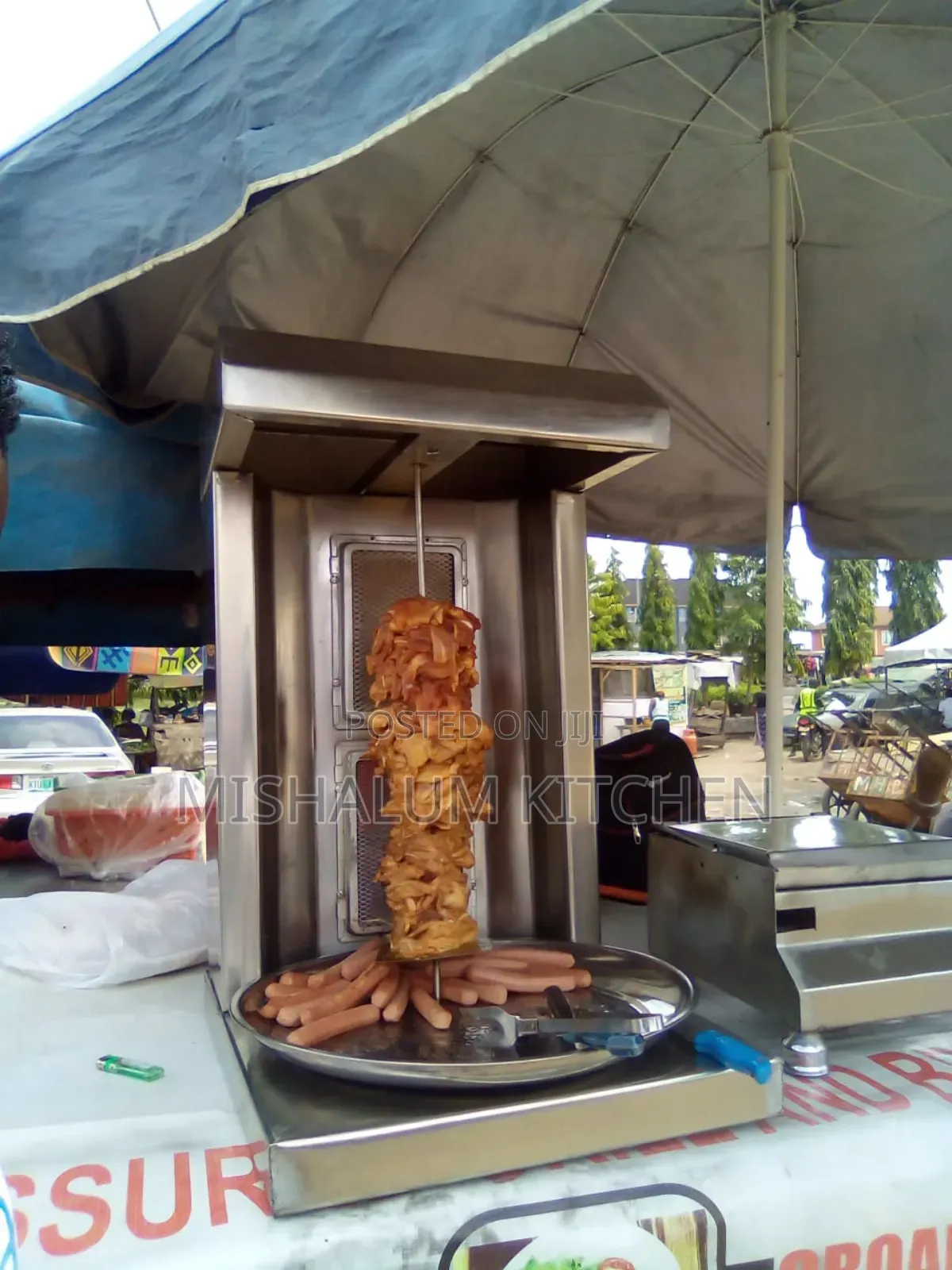 Double Burner Shawarma Machine