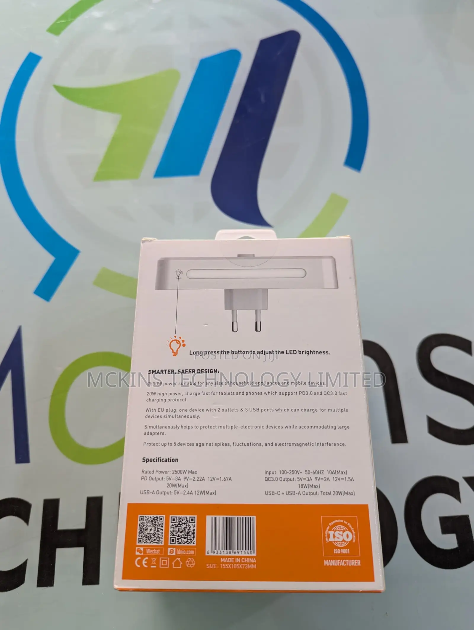 LDNIO Portable Electrical Extension Socket Se2337power Strip