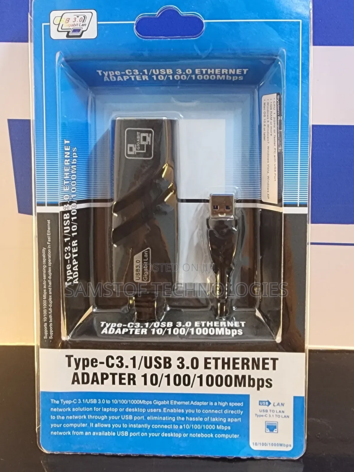 Type-C3.1/Usb 3.0 Ethernet Adapter