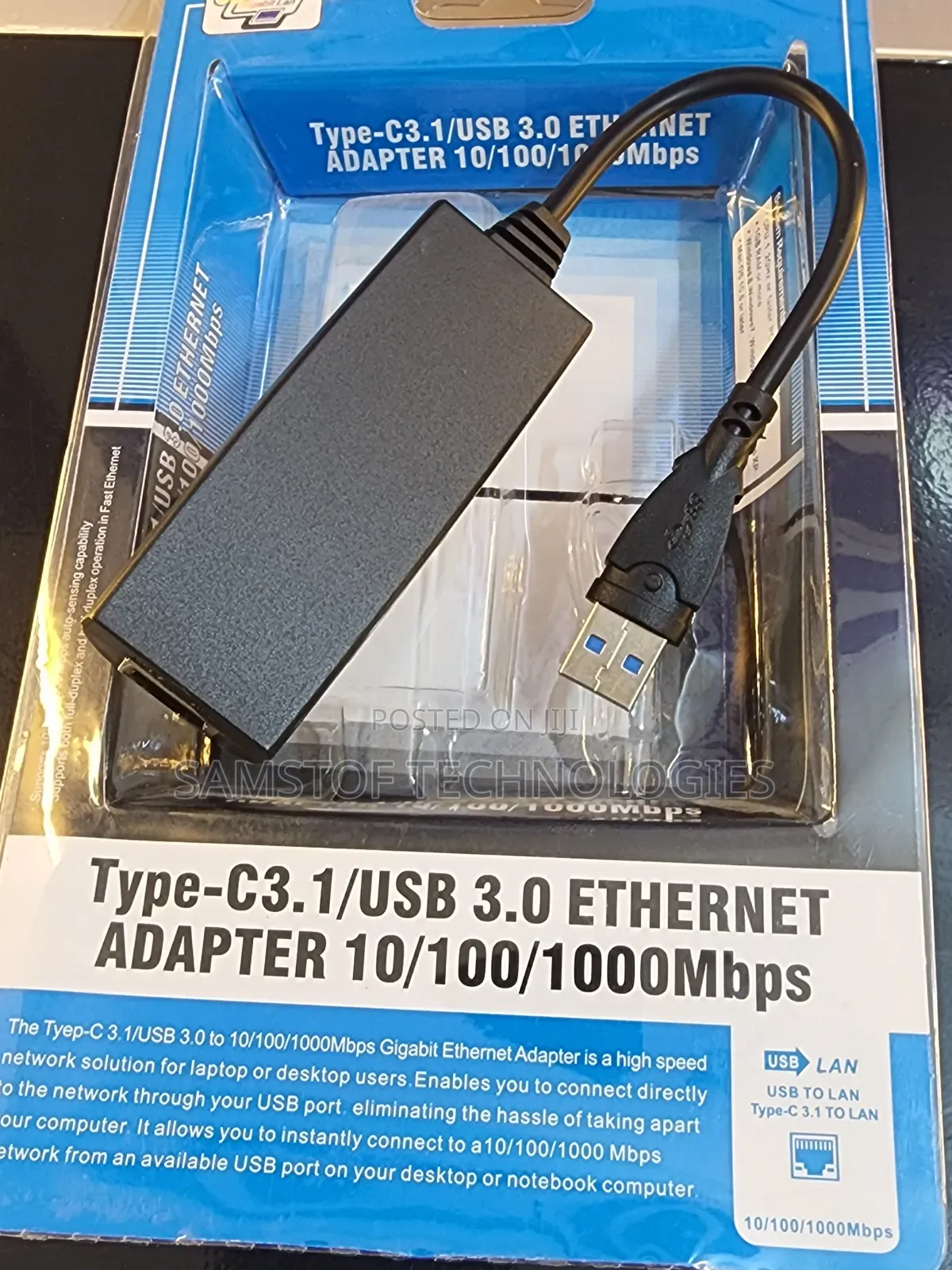 Type-C3.1/Usb 3.0 Ethernet Adapter
