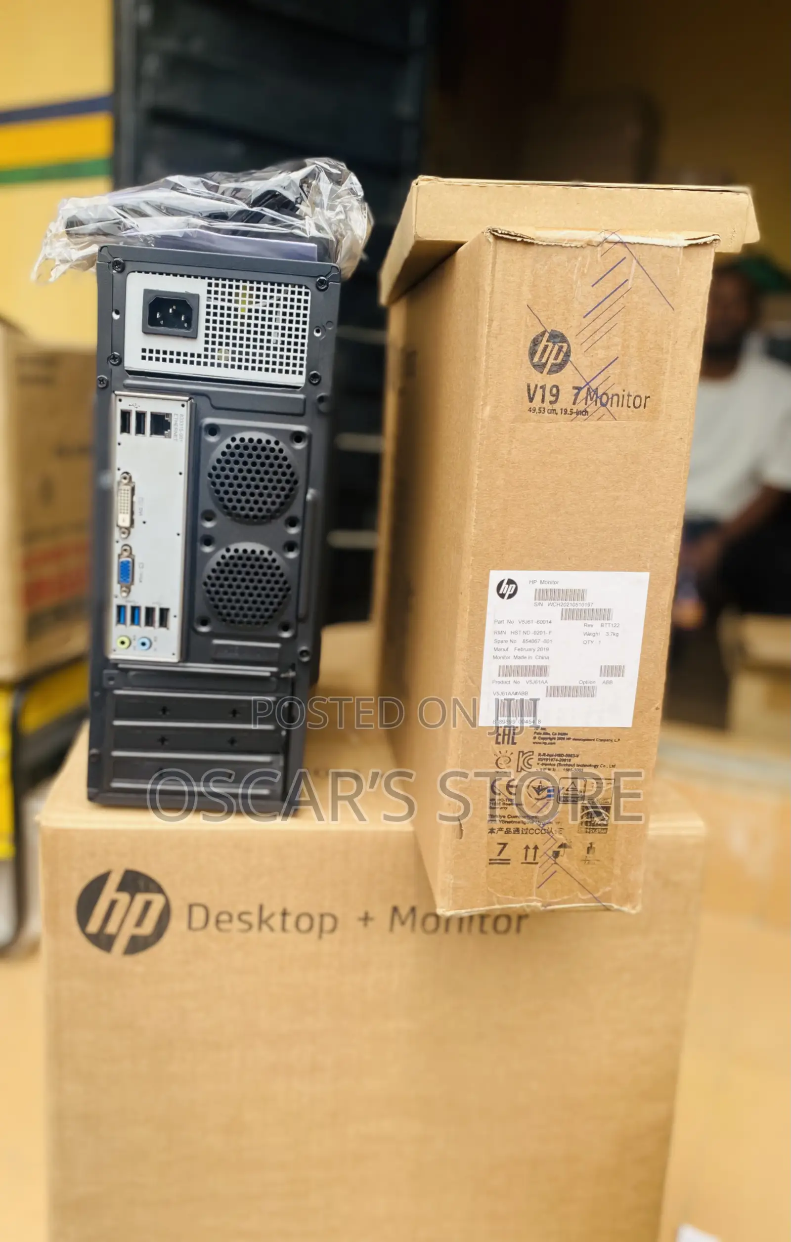 New Desktop Computer HP 8GB Intel Core I3 HDD 500GB