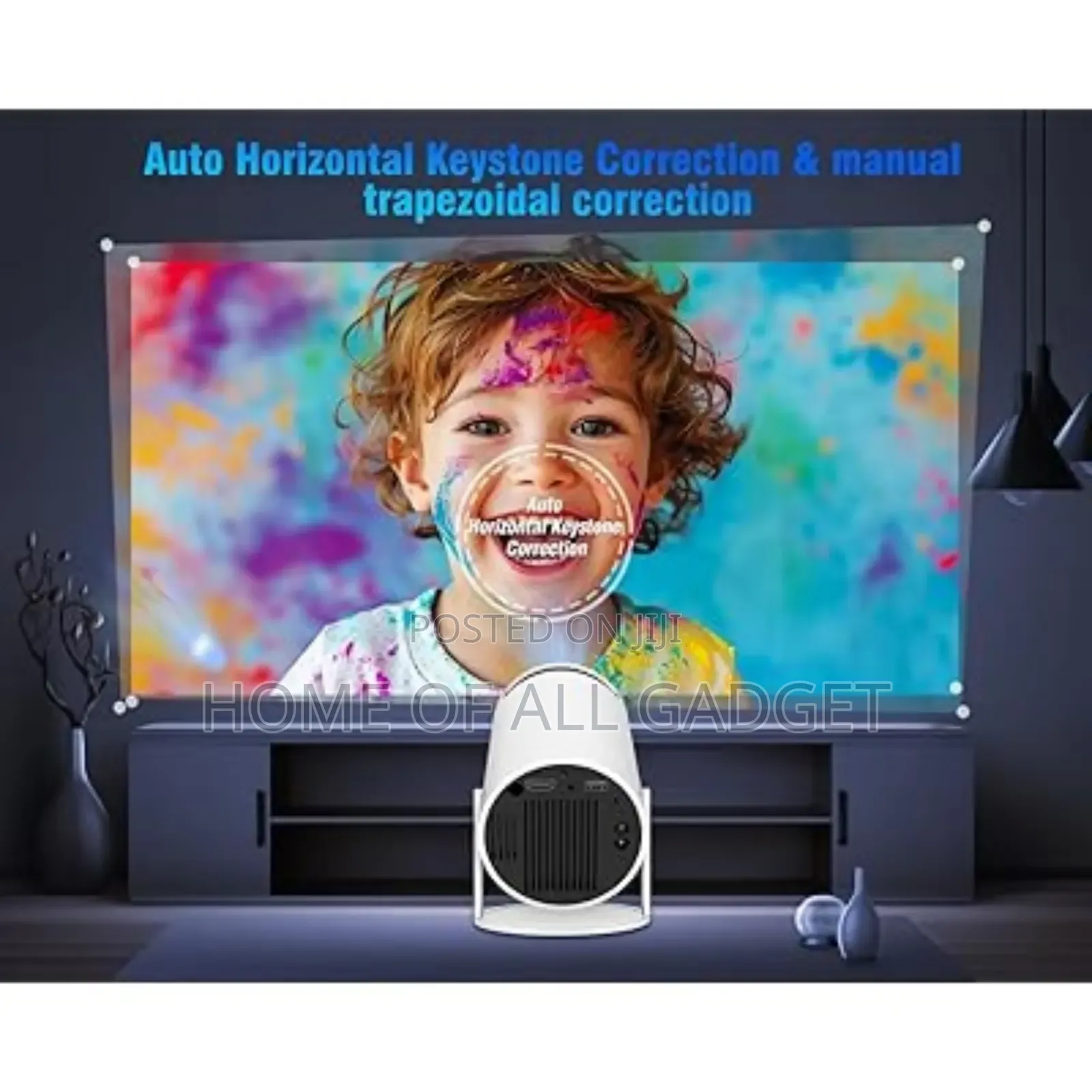 Portable Projector, Support 40-130 Screen Video Projector