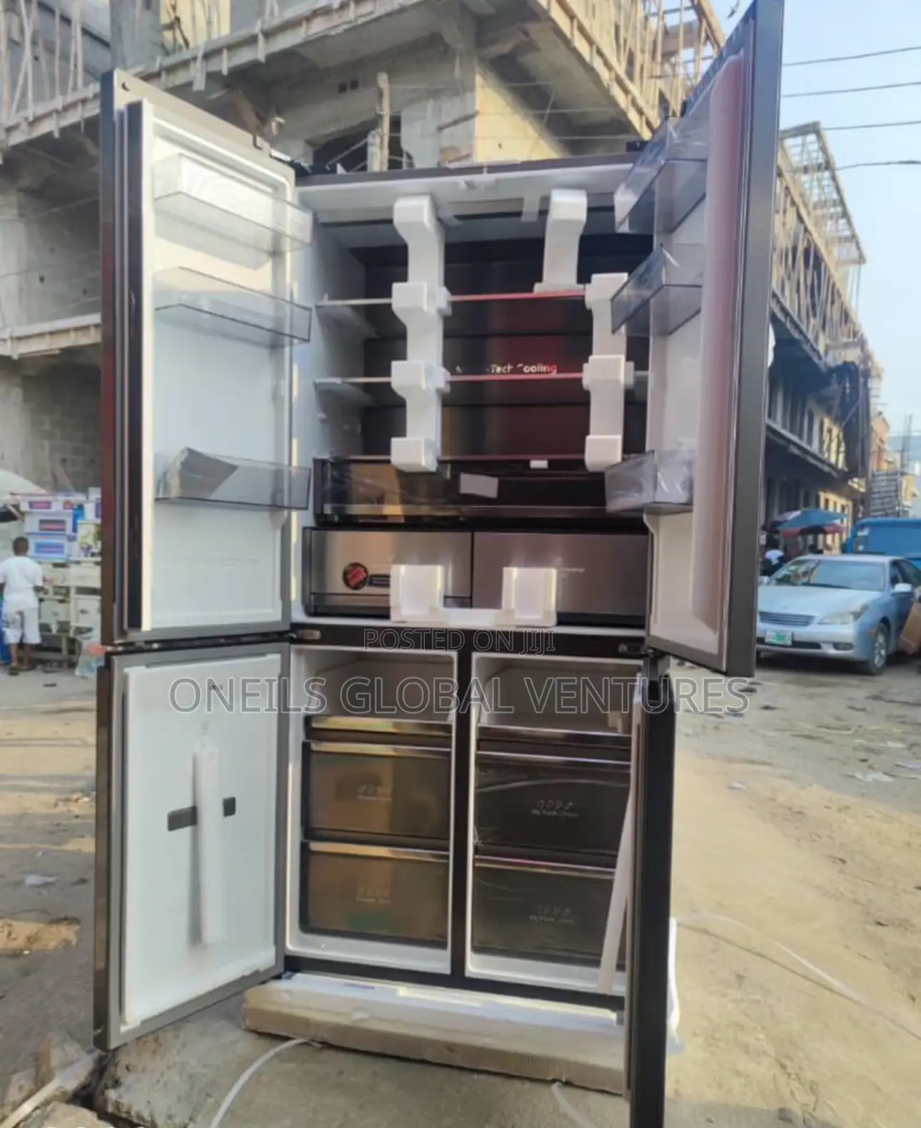 Vertical Refrigerator With Water Dispenser