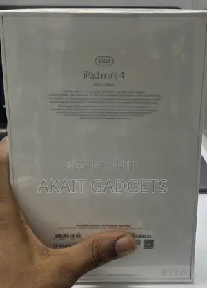 New Apple iPad mini 4 16 GB Silver