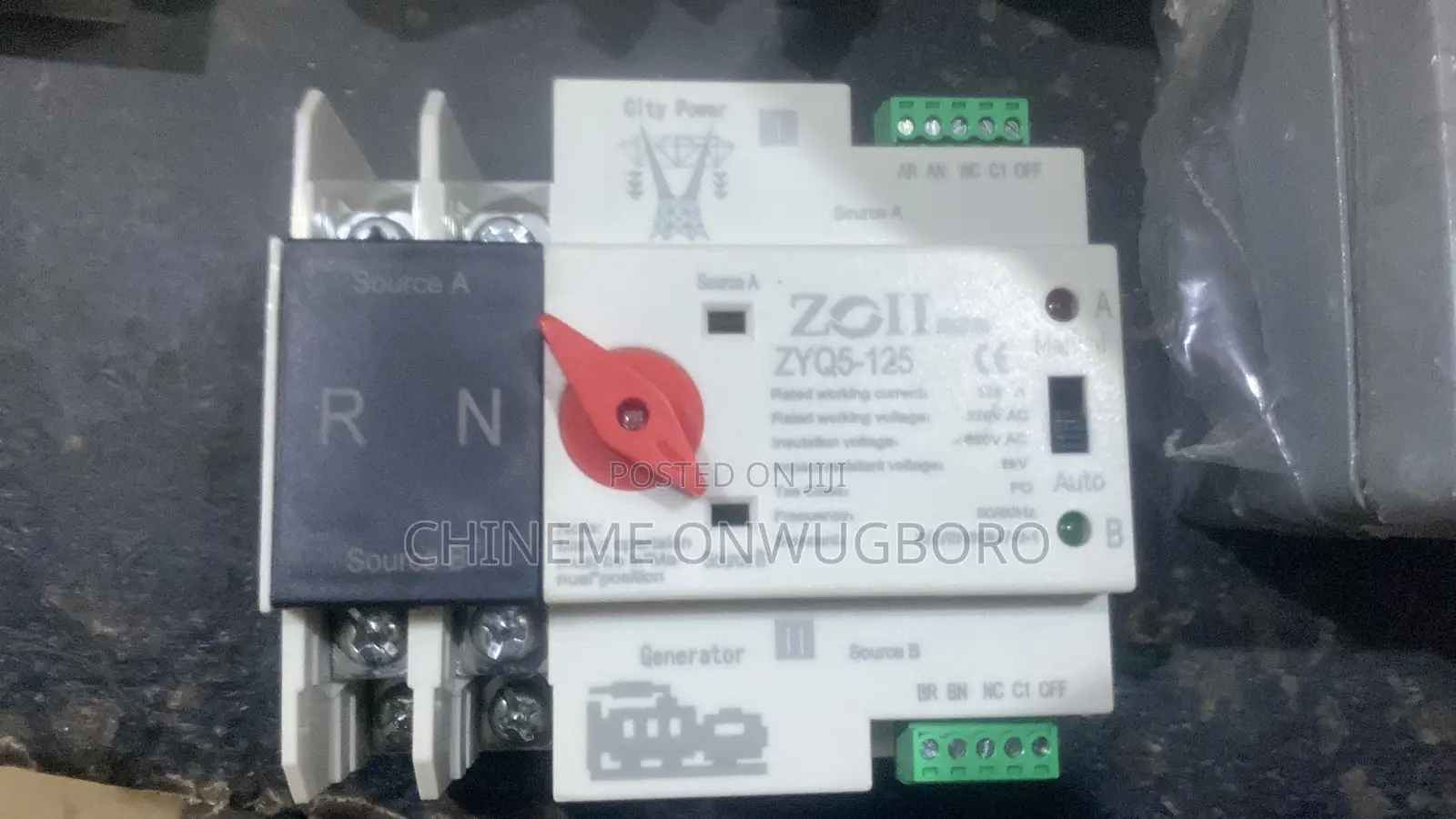 125 a Single Phase Automatic Change Over