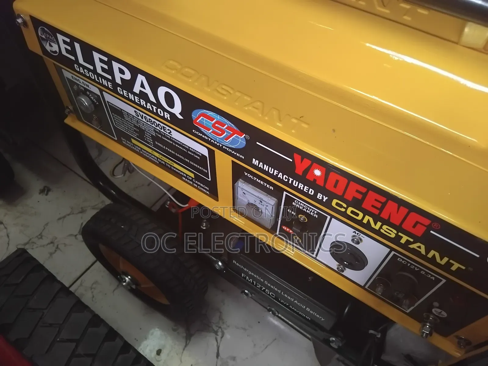 Elepaq Constant Power Sv6800e2 4.5kw Generator