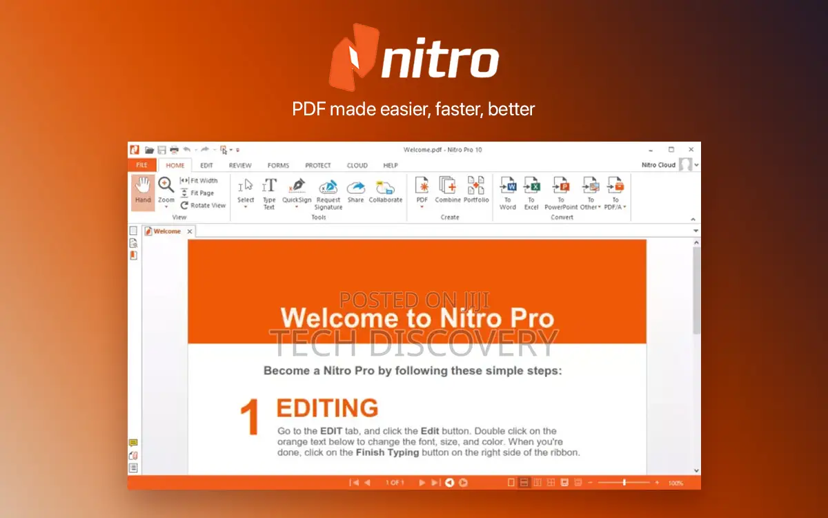 Nitro Pro10 PDF Creator and Editor
