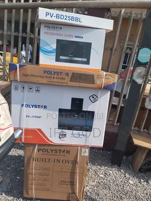 Polystar Set of Inbuilt Oven Gas Cooker Microwave Extractor