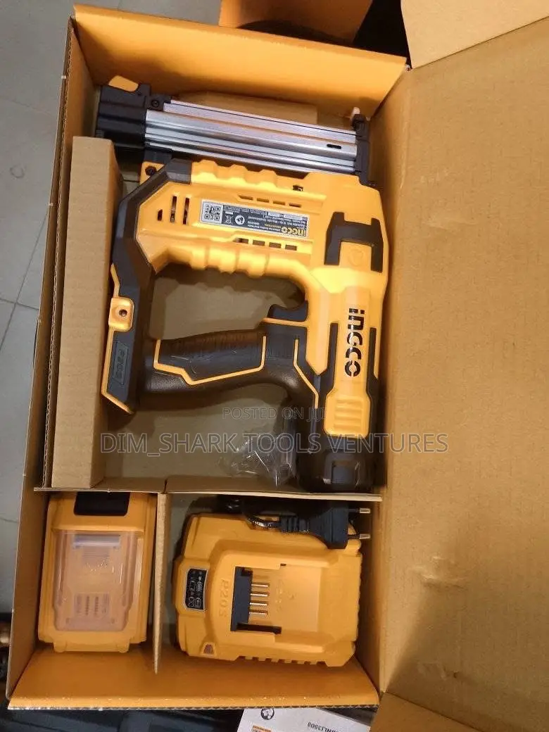 Ingco Lithium-Ion Cordless Brad Nailer Machine 20v