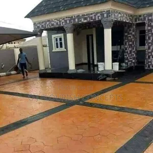 Recolouring Stamped Concrete Flooring