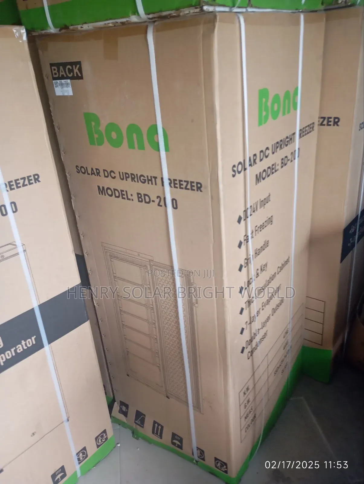 Bona Ac/Dc 200l Upright Freezer