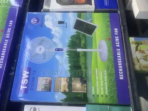 TSW ZS-200 16 Inches Solar Rechargeable Standing Fan 16”