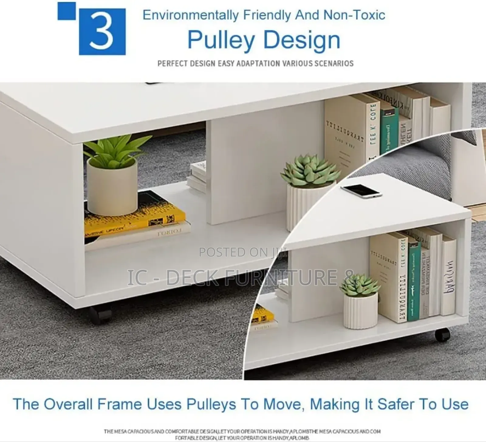 TBL3 Modern Living Room Moveable Center Table