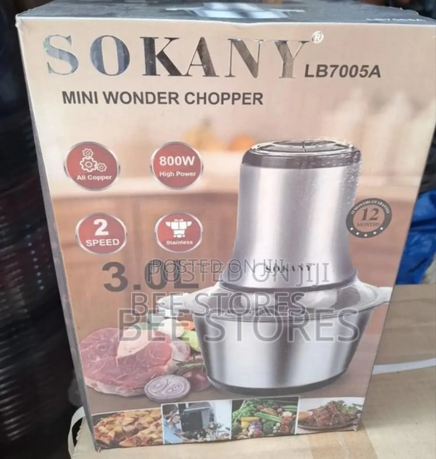 Sokany 3lts Yam Pounder Food Processor