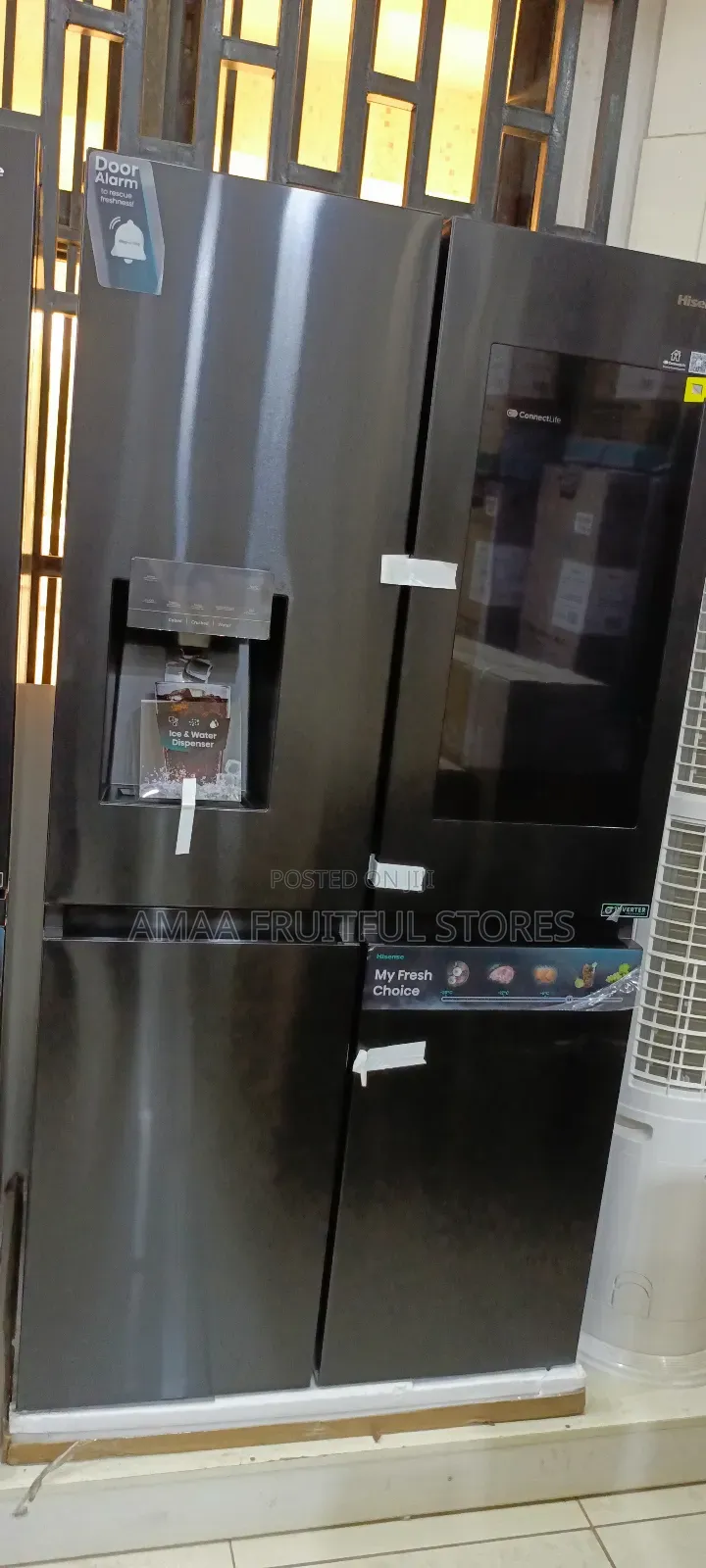 Hisense Digital Screen Side by Side Refrigerator