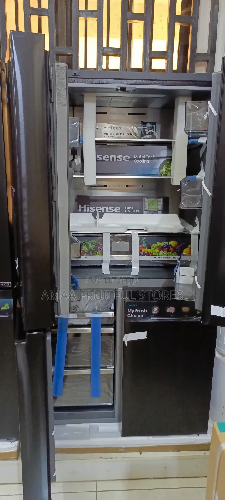 Hisense Digital Screen Side by Side Refrigerator