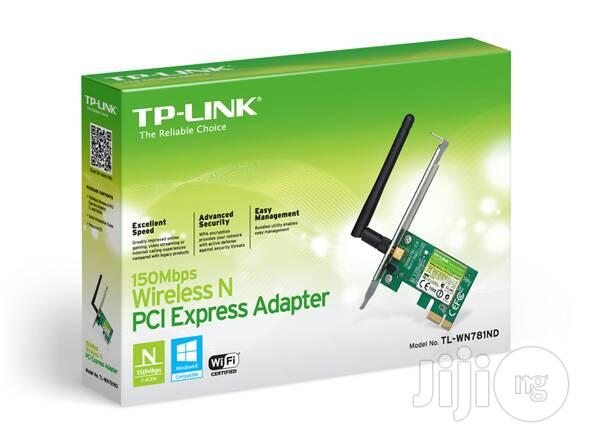 Tp Link 150 MBPS Wireless N Pci-E Adapter Model No; Tl-Wn781nd
