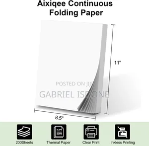 Thermal Printer Paper 8.5 X 11 Inch, 100 Sheets