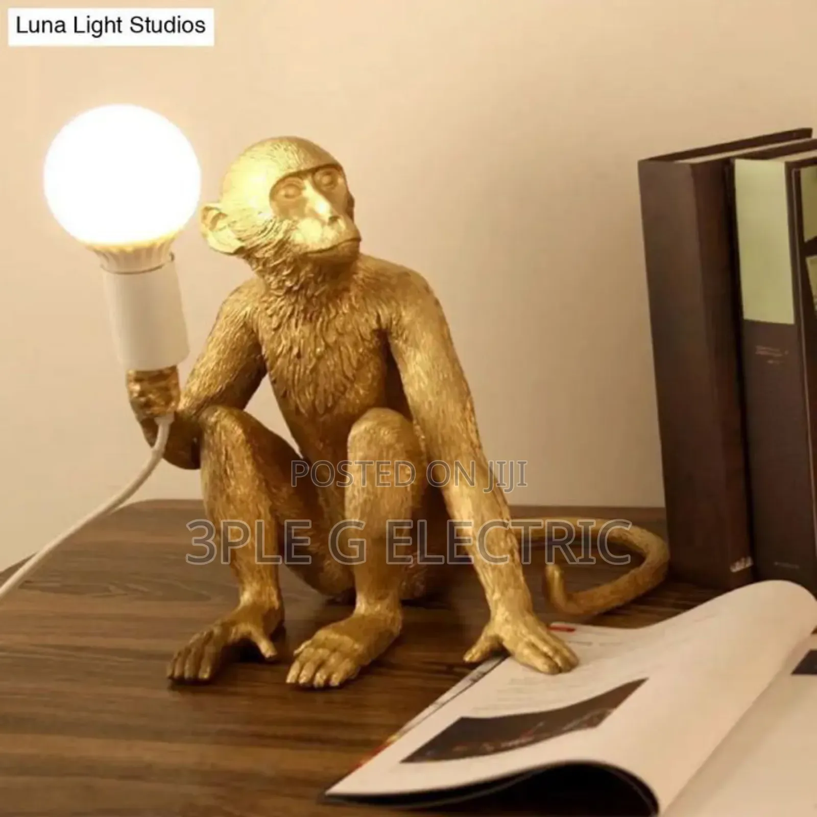Retro Indoor Monkey Table Lamp