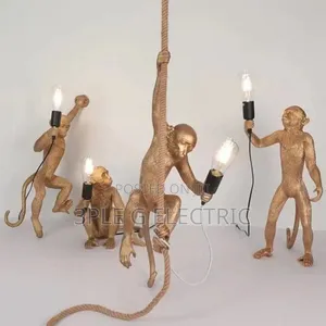 Indoor Monkey Sculptural Electric Lamps