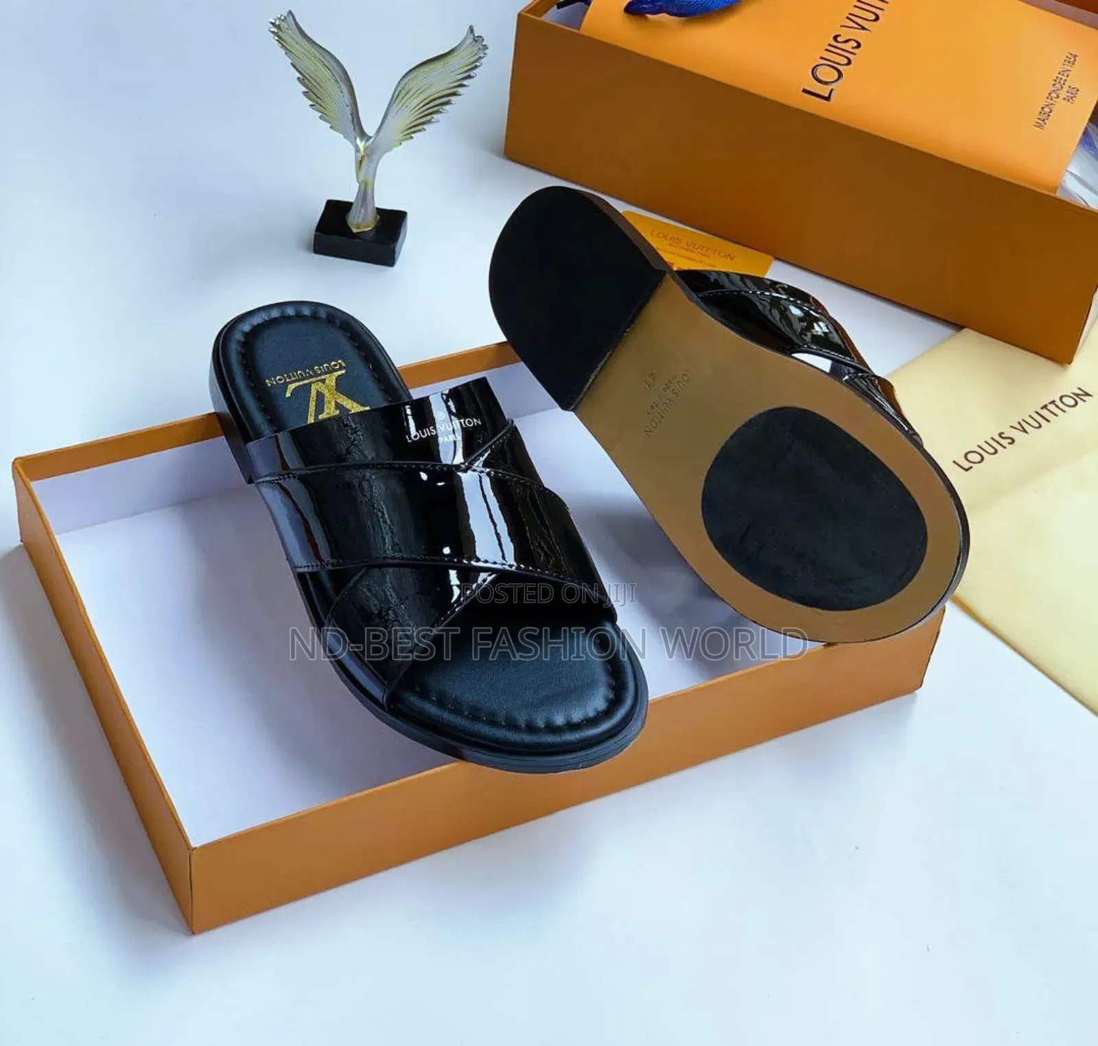 High Quality Men's Leather Slippers