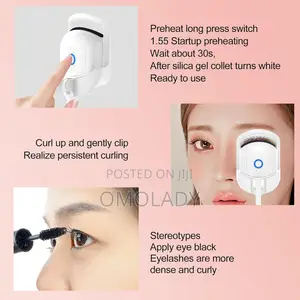 Heated Eyelash Curler Electric Rechargeable USB