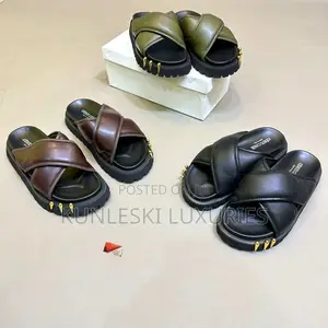 Original Roberto Cavalli Chunky Sole Leather Slippers