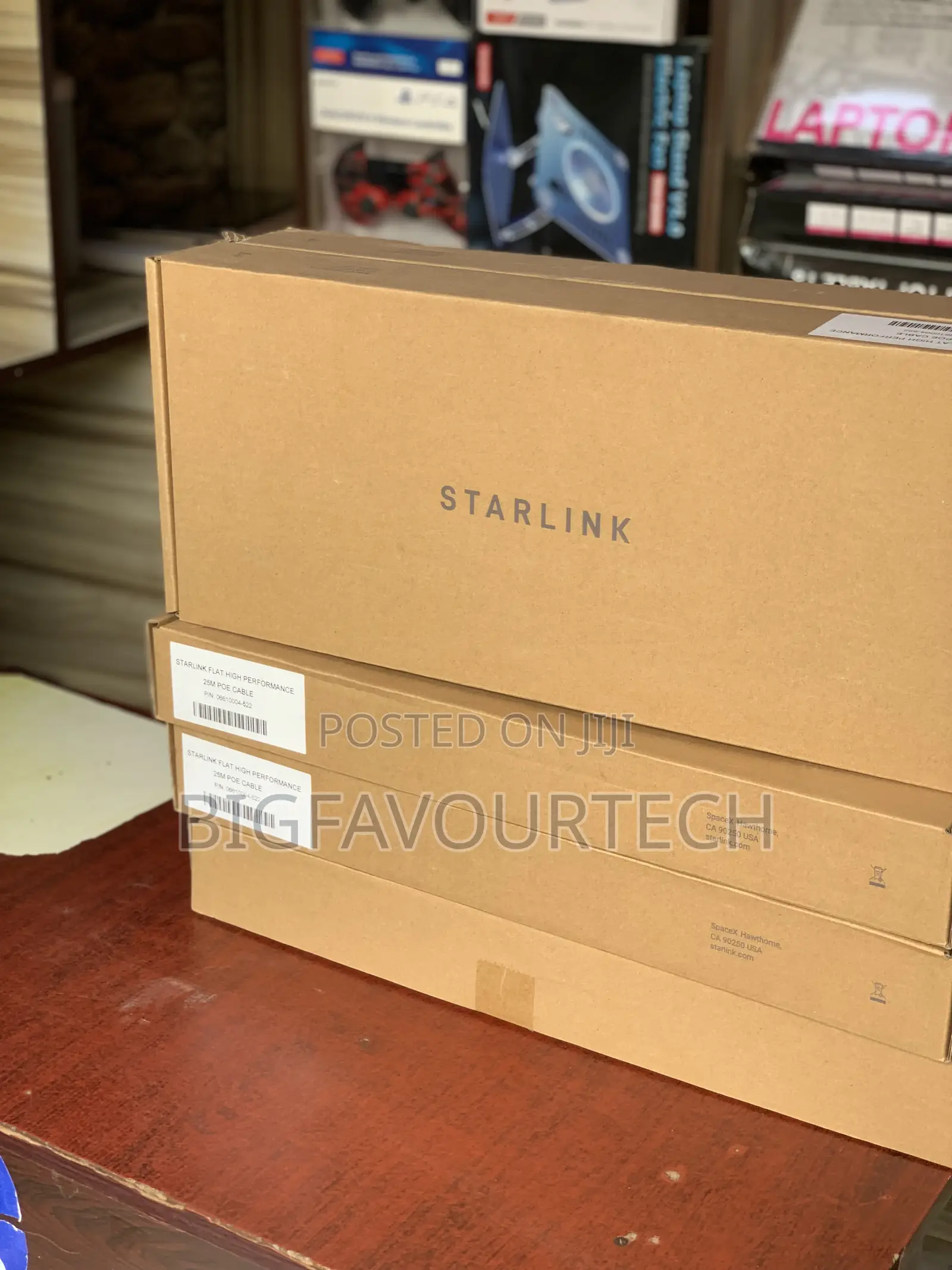 Flat High Performance 25m Starlink Marine Cable -522