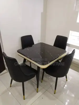 Marble Top Dining Table Set