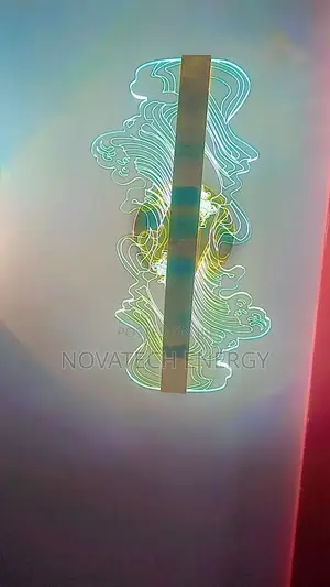 Wavy Design Wall Bracket, Warm White and White Lights