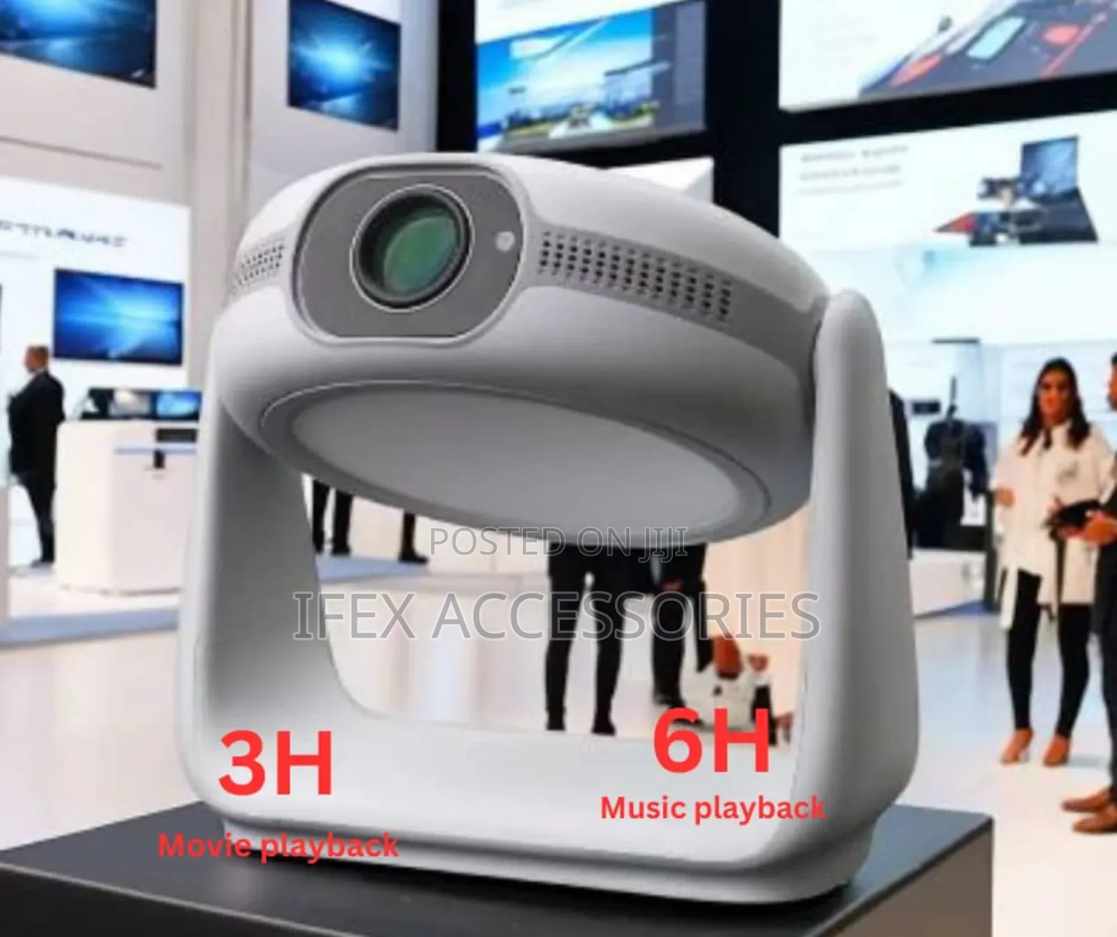 Portable Projector With Rechargeable