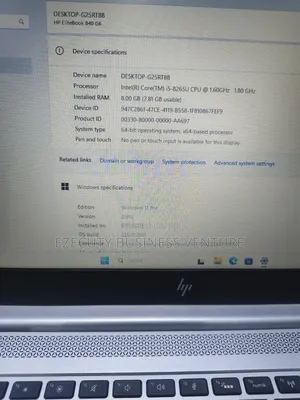 Laptop HP EliteBook 840 G6 8GB Intel Core I5 SSD 256GB