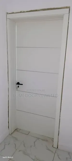 HDF Wooden Door White 3ft