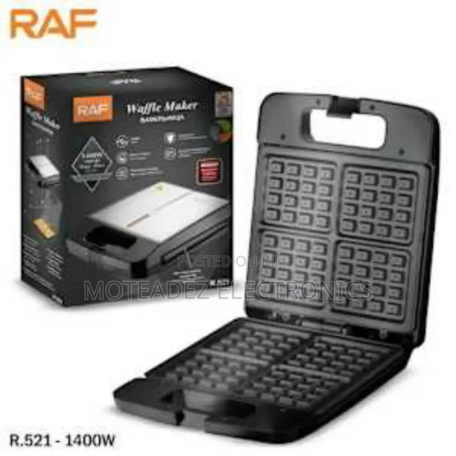 Raf 4 Slice 1400w High Quality Non Stick Waffle Maker