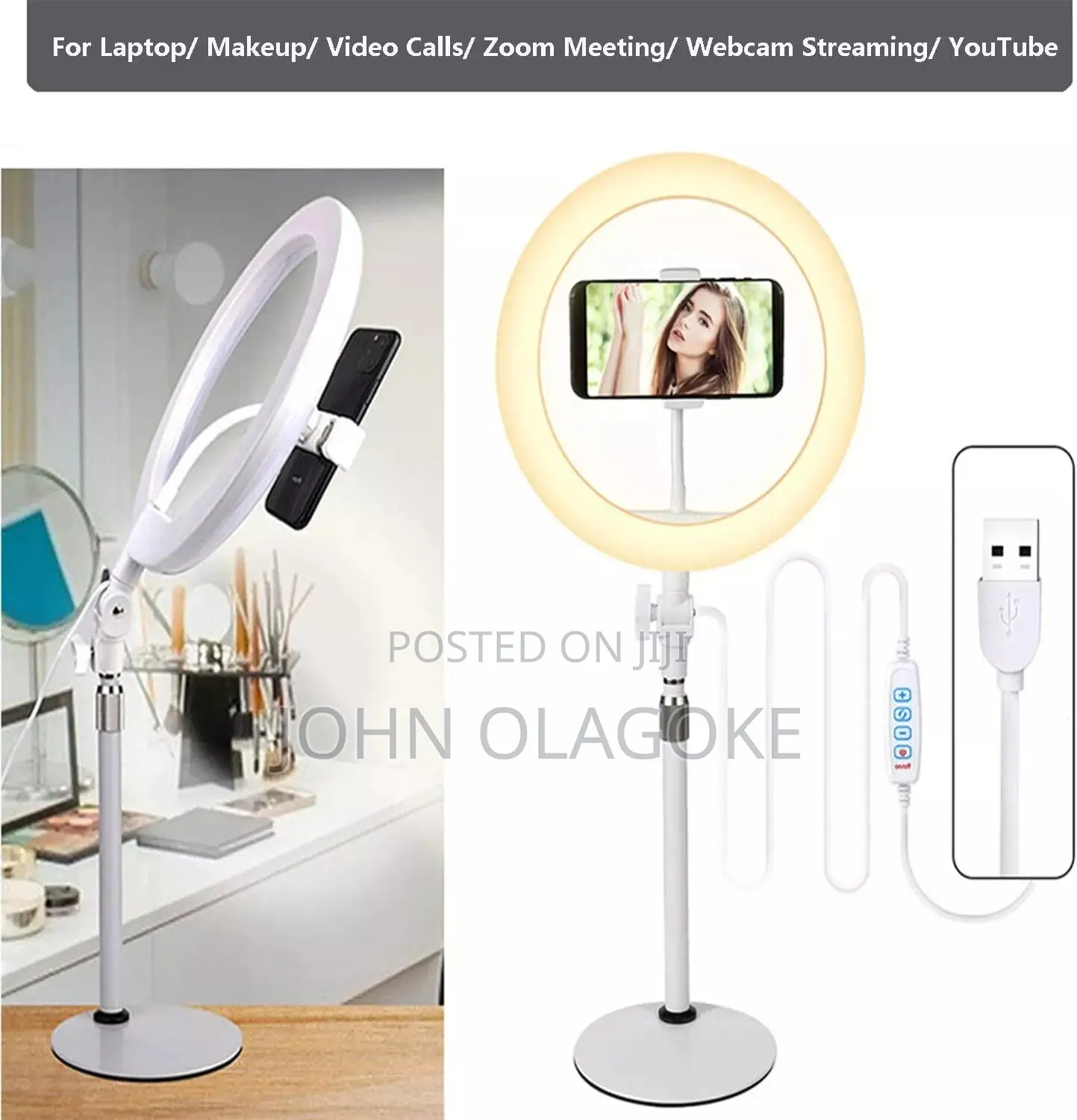 Table Top Ringlight With Base