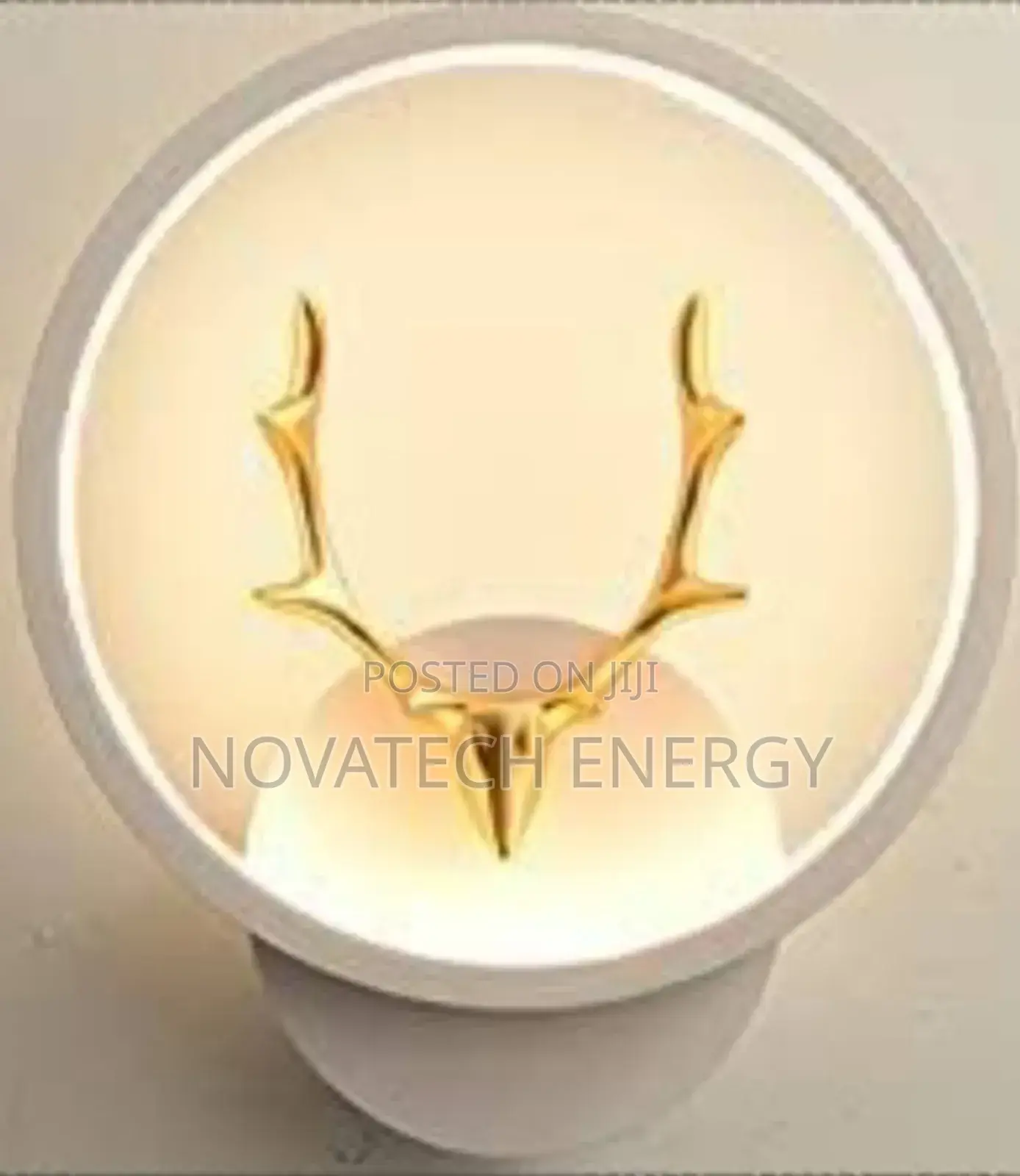Deer Head Wall Bracket With White and Warm White Lights