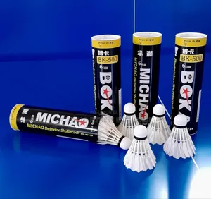 Badminton Shuttle Cork (Feather) 6pcs/Bottle Bk500