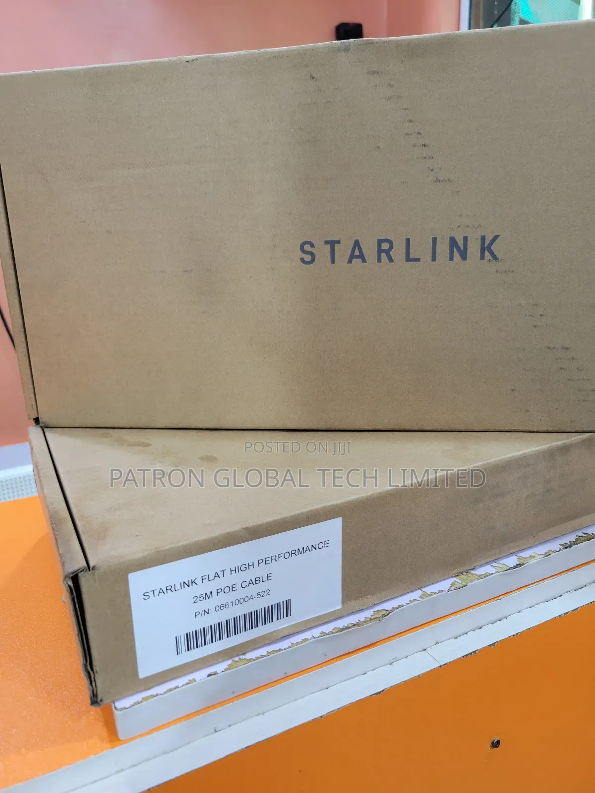 Starlink Flat High Performance 25m POE Cable