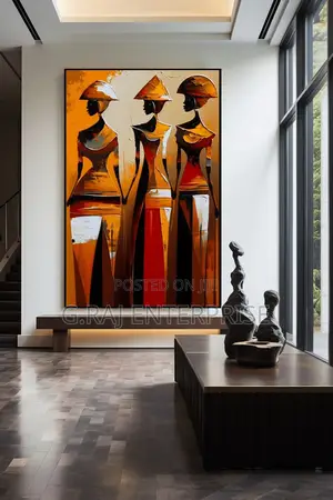 Printed Paint African Female Artwork Piece Same Day Delivery