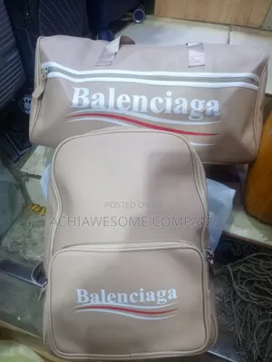 Leather Balenciaga Duffle and Backpack