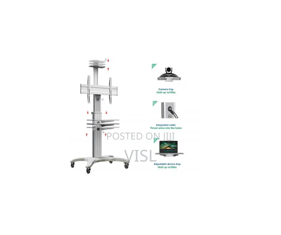 Video Conferencing Equipment Floor Stand for 32′′- 65′′