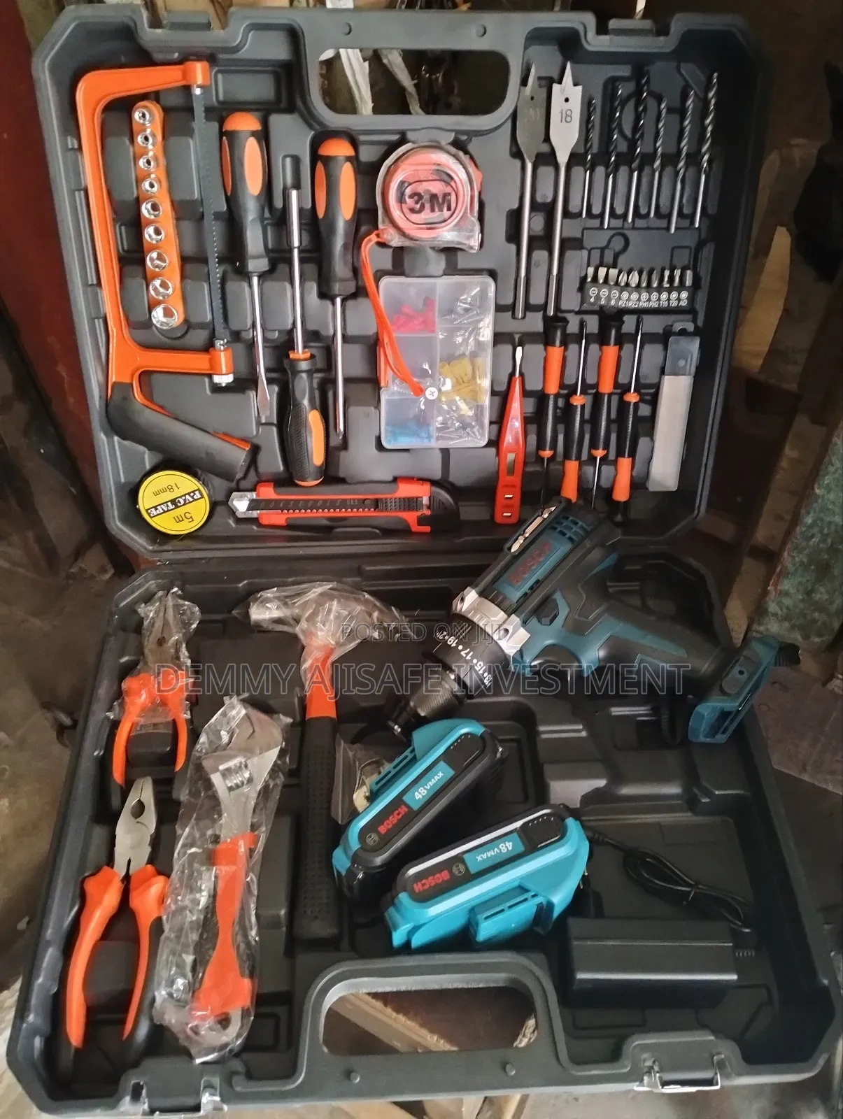 Bosch Cordless Impact Drill With Tools