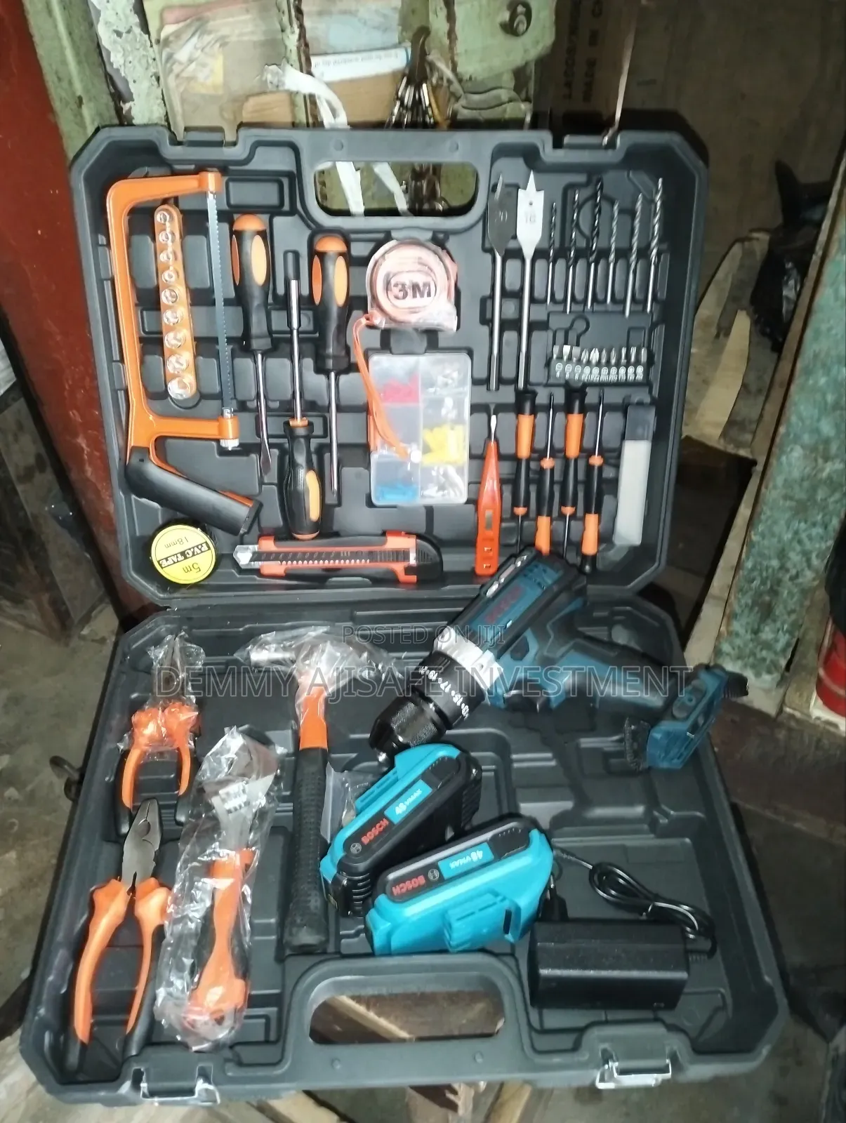 Bosch Cordless Impact Drill With Tools